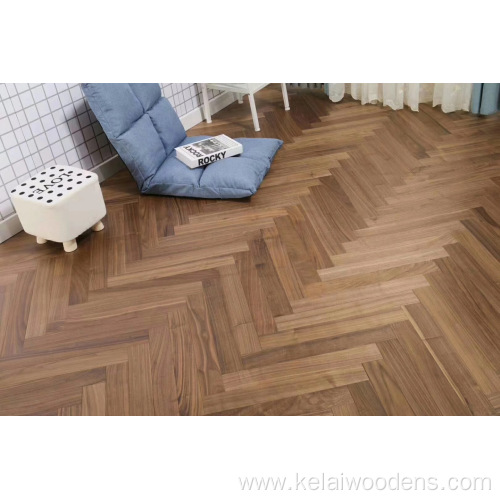 herringbone brushed American Walnu